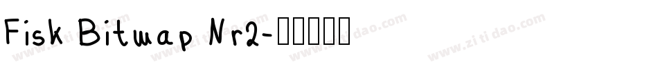 Fisk Bitmap Nr2字体转换